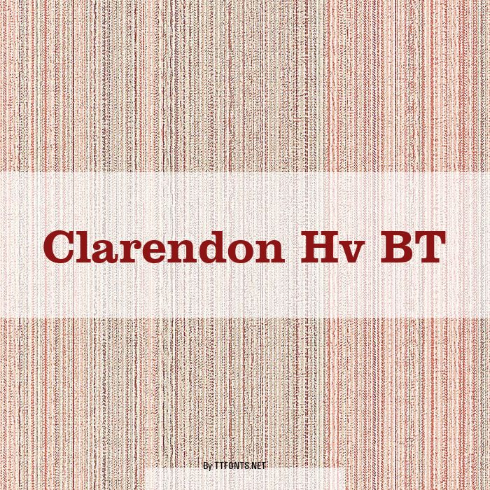 Clarendon Hv BT example